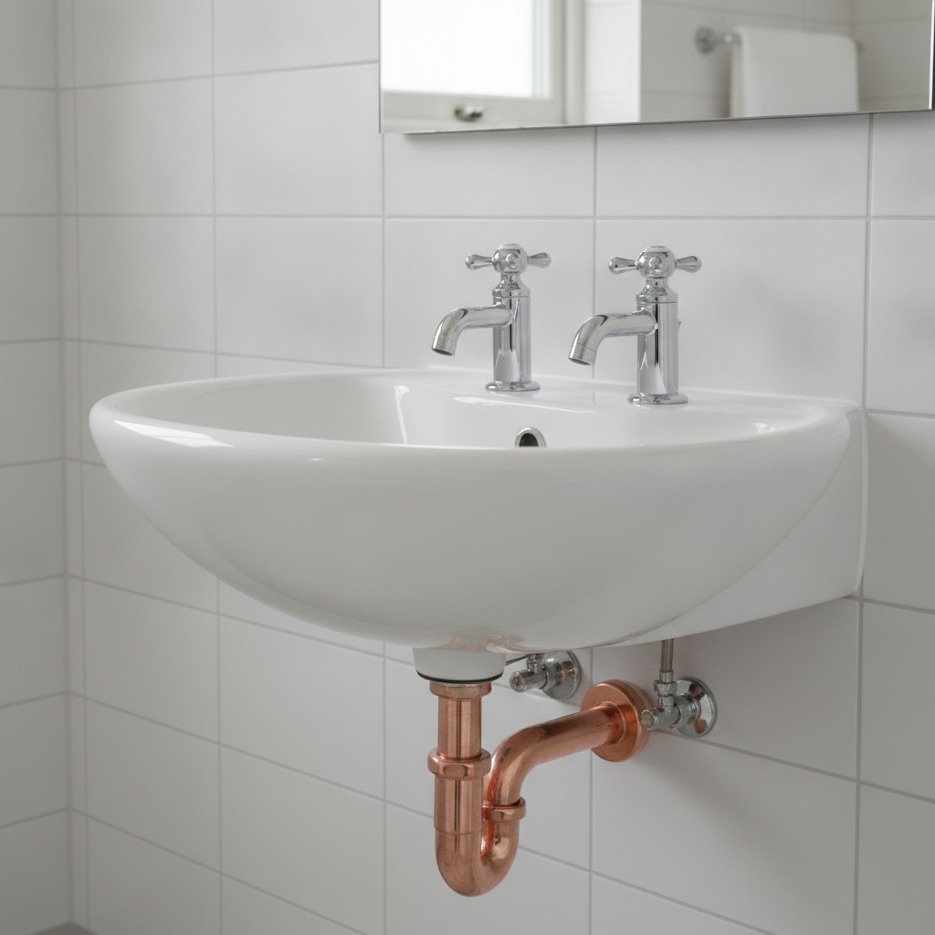 Bathroom plumbing installation
