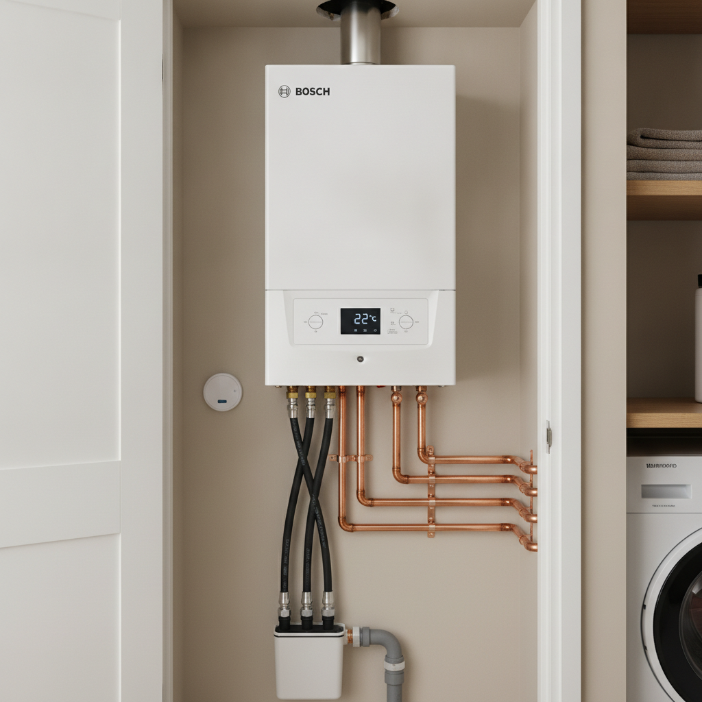 Modern boiler installation